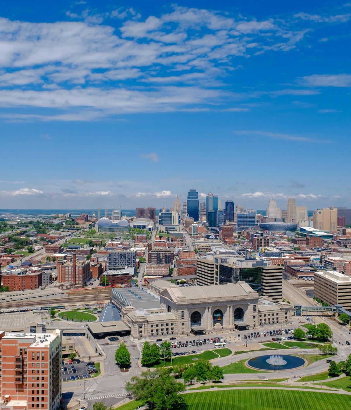 The Kansas City skyline