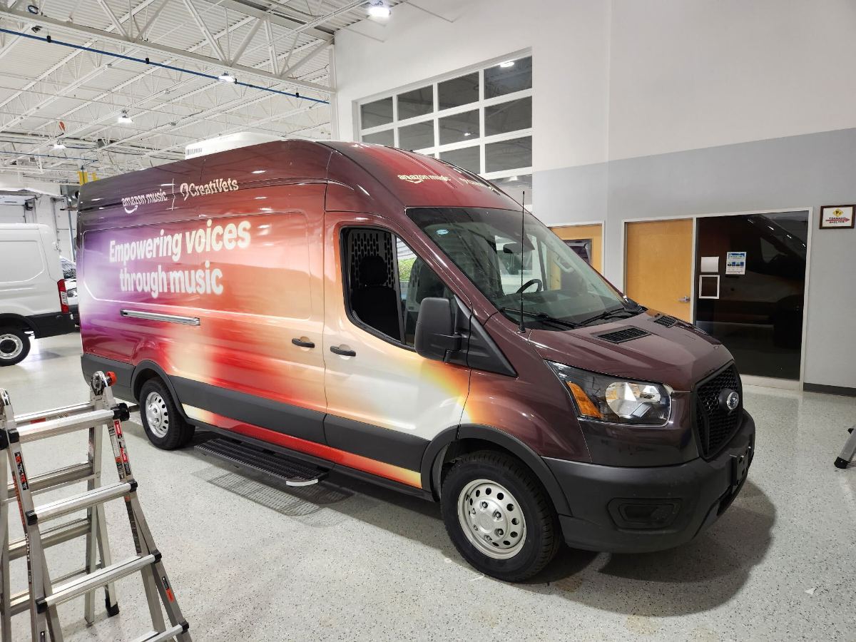 Extended van — driver side finished end to end
