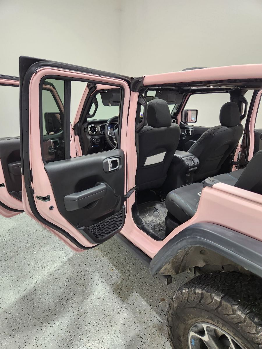 Color change carried through to the inside of the doors