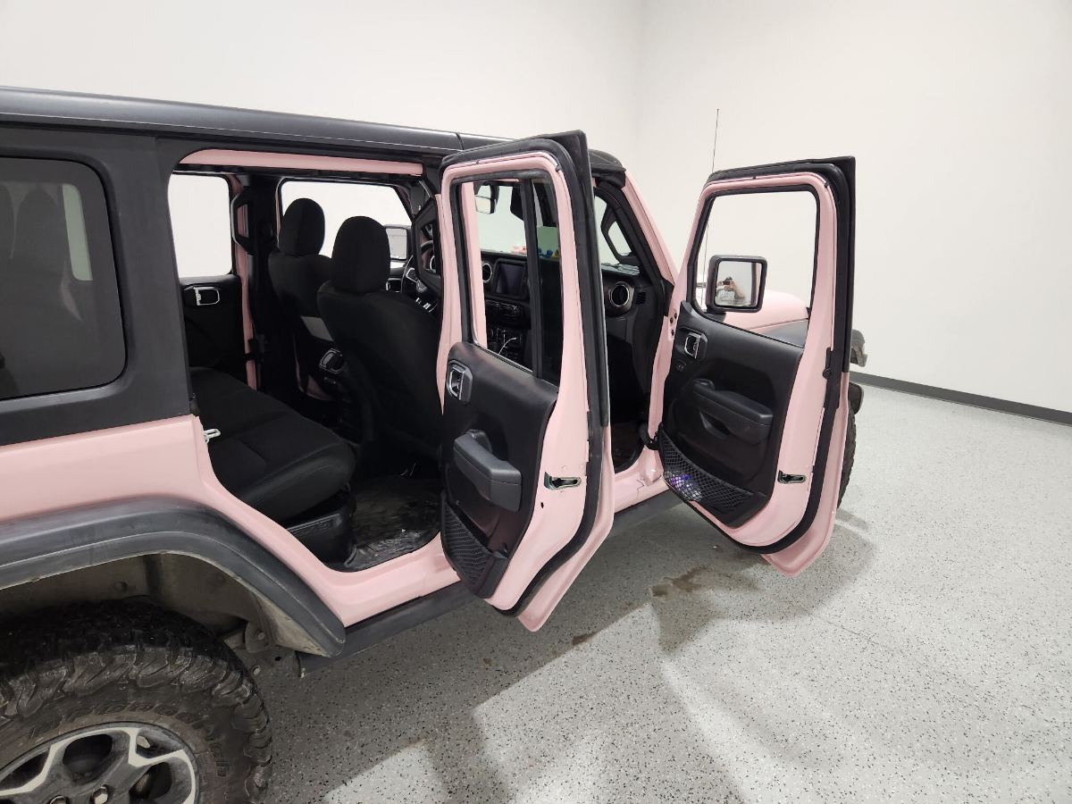 Doors open on a finished color-change wrap